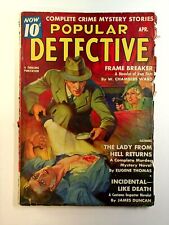 Popular Detective Pulp Apr 1938 Vol. 14 #3 GD picture
