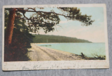 Vintage White Border Postcard: British Landing - Mackinac Island Michigan-PM1905 picture