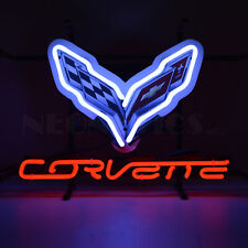 C7 flags Corvette neon sign Licensed by GM and NEONETICS UL garage wall lamp picture