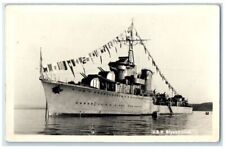 c1940's ORP Blyskawica Steamer Battleship Warship Poland RPPC Photo Postcard picture