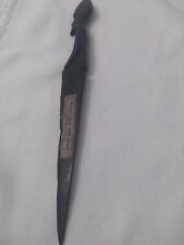TANGANYIKA HAND CARVED SOLID EBONY VINTAGE WOODEN LETTER OPENER picture