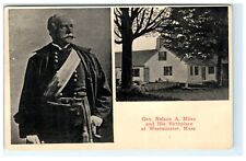 1915 General Nelson A Miles Westminster MA Massachusetts Postcard Early View picture
