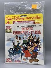 Vintage Disney Storyteller Mickey’s Christmas Carol Book Cassette Tape NOS picture