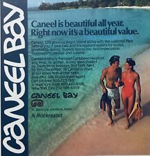 Vtg 1983 Caneel Bay Virgin Islands Tourism PRINT AD 5”  Beach  Couple Ocean picture