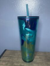 Starbucks Iridescent Mermaid Anniversary 24 oz Tumbler Cold Cup Spring 2023 picture