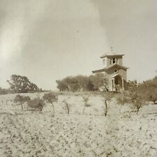 Vintage Black and White Photo Chapel On The Hill Tripoli Libya Exterior Outdoors picture