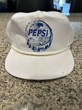 Vintage White Pepsi Adjustable Hat Rope Hat - Used picture