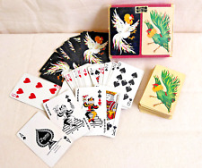 Vintage Duratone Playing Cards Double Deck Dueler Roosters Chicken picture
