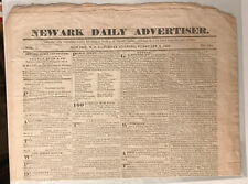 Newspaper February 9, 1833 Newark Daily Advertiser picture