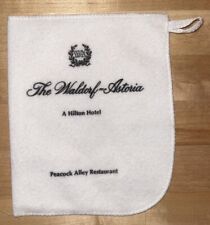 Vintage The Waldorf Astoria Hilton Hotel Shoe Shine Cloth Dust Mitt picture