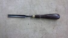 Vintage J & W Marshal Cast Steel Gouge Chisel Woodworking Carpenter Tool  1/2
