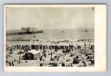 Long Beach CA-California, Scene At Long Beach, Antique Souvenir Vintage Postcard picture