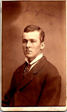 Antique Circa 1860s  CDV Handsome Man Urbana, Ohio by Hollinger picture