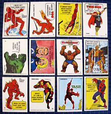 RARE Complete Set (55) 1967 Philly Gum Marvel Super Hero Stickers w/Wrapper  picture