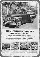 METAL SIGN - 1951 Studebaker Truck Vintage Ad 07 - Old Retro Rusty Look picture