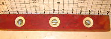 VINTAGE RED WOODEN JOHNSON PRODUCTS CO NO. 1123 LEVEL 12 Inch picture