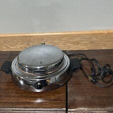 MCM Chrome Dominion Waffle Maker Model 1316 1950s  Retro Vintage Tested picture