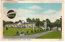 LINEN Postcard      THE NORTHEASTER MOTEL  -  KITTERY, MAINE picture
