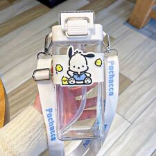 Sanrio Pochacco Large Water Bottle with Removable Straw 650ml New picture