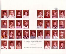 Vintage Old 1980 Class Photo ST. JOHN'S LUTHERAN School in Orange California  picture