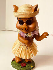 KC Hawaii Hula Pig Dashboard Doll 6.5 inch Lovely Micronesia Hawaiian MIB picture