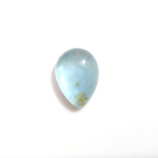 Attractive Milky Blue Aquamarine Cabochon 3.10 Crt Pear Shape Loose Gemstone picture