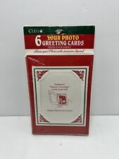 Vintage Cleo Christmas Photo Cards 6 Pack USA Made picture