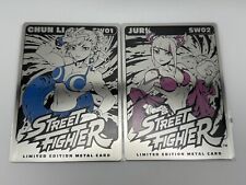 UDON Street Fighter Swimsuit Metal Card Set Chun-Li SW01 & Pink Juri SW02 Reiq picture
