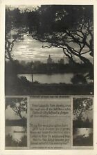 Multiview RPPC Evening in Oakland CA Poem Alameda County WH Weilbye c. 1920 picture