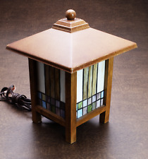 Frank Lloyd Wright Mission Style Stained Glass Lamp AS IS picture
