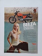Vintage 1969 Magazine Ad BSA 250cc Starfire Motorcycle picture