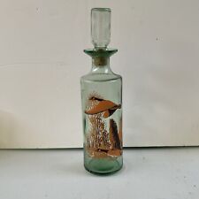 Old Fitzgerald Whiskey Bottle Empty Canadian Geese Wildlife Decanter picture