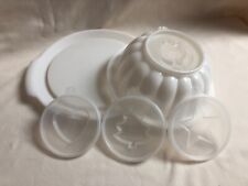 Vintage Tupperware Jel-N-Serve Jello Mold w/Tray and 4 Design Lids picture