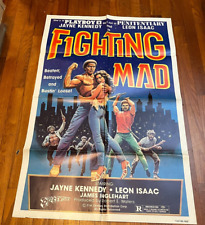 FIGHTING MAD ORIGINAL 1976  1 Sheet Movie Poster Jayne Kennedy Blaxploitation picture