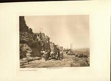1921 Original Photogravure | Return of Trading Party | Curtis | 5 1/2 x 7 1/2 picture