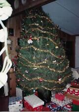 CHRISTMAS TREE VintageFOUND PHOTOGRAPH Color ORIGINAL Snapshot 312 62 H picture