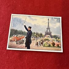 1929 Echte Wagner Margarine “PARIS / EIFFEL TOWER Trade Card G Condition Overall picture