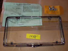 NORS 1958  BEL AIR IMPALA BISCAYNE REAR CHROME LICENSE FRAME 987716-CHEVROLET picture