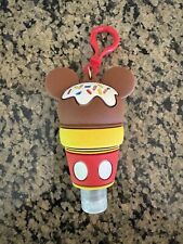 Disney Parks Mickey Mouse Ice cream Sanitizer Keychain Backpack NEW Refillable picture