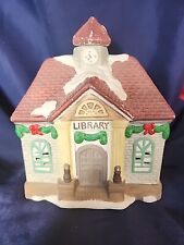 VINTAGE 1994 Winter Valley Villages Christmas Village LIBRARY picture