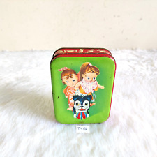 Vintage Nursery Rhyme Cat Girl Graphics Morton Confectionery Advertising Tin 102 picture
