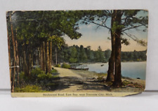 Birchwood Road East Bay Traverse City MI 1913 Vintage Postcard picture