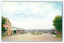 c1950's Trail Lodge Motel Car US 89 Panguitch Utah UT Unposted Vintage Postcard picture