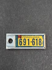 RARE VTG Disabled Veterans Mini License Plate Key Chain Ring PENNSYLVANIA 1967 picture