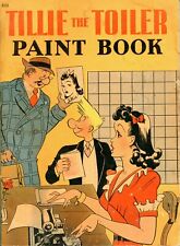 Tillie the Toiler Paint Book Russ Westover 1942 Whitman some pages colored picture