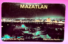 Vintage Postcard Night View Bay of Mazatlan Mexico Pearl of the Pacific 80s picture