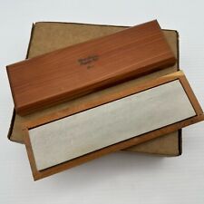 Vintage WOOD CARVERS SUPPLY INC Woodcarving Sharpening Stone Fine With Wood Case picture