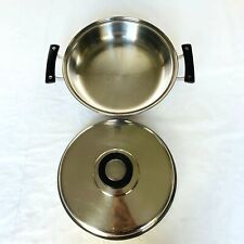 Vintage VOLLRATH 304-S Tri-Ply Stainless Stock Pot Frying Pan Skillet w/Lid USA picture