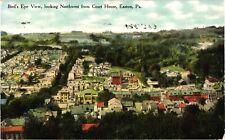 Bird's Eye View Looking Northwest Easton PA Divided Postcard c1910 picture