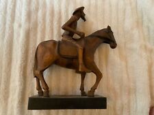 Ouro artesania Spain Don Quixote Wood Figurine Folk Art picture